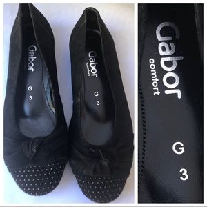 Gabor• Designer Shoes for Comfort• Black Flats